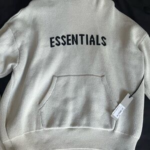 Essentials Off-White Sweater for Men